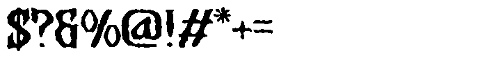 Lotrance Inkbleed Font OTHER CHARS