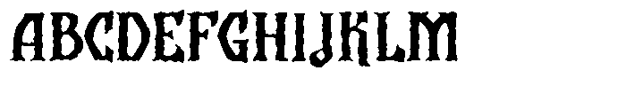 Lotrance Inkbleed Font UPPERCASE