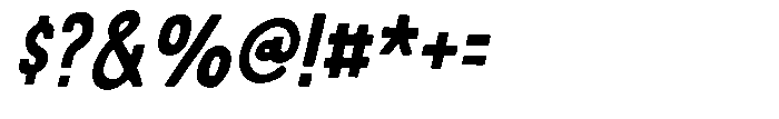 Lots Of Fun Italic Font OTHER CHARS