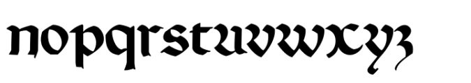 Lotter Regular Font LOWERCASE