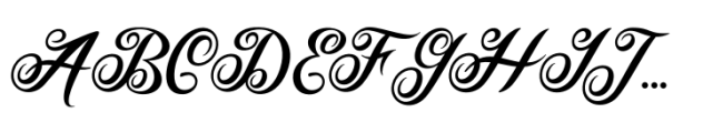 Lotus Heart Font UPPERCASE