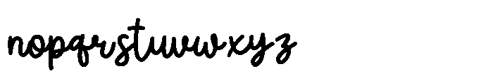 Lotusia Script Font LOWERCASE