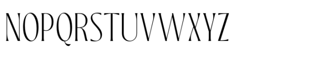 Loubrisa Thin Condensed Font UPPERCASE
