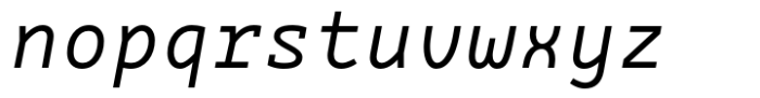 Louisa Italic Font LOWERCASE