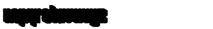 Lova Bold Extrude Font LOWERCASE