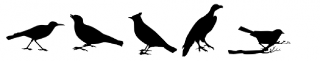 Love Birds Pattern Font UPPERCASE