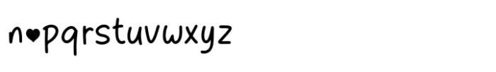 Love Kaori Font LOWERCASE