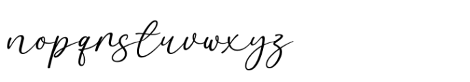 Love Line Font LOWERCASE