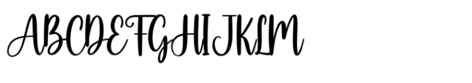 Love Motherak Font UPPERCASE