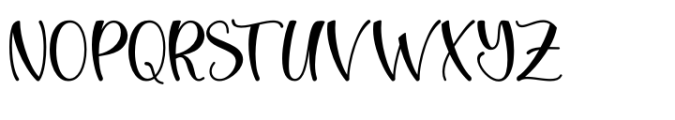 Love Sunday Regular Font UPPERCASE