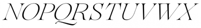 Lovelace Extralight Italic Font UPPERCASE