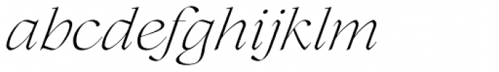 Lovelace Extralight Italic Font LOWERCASE