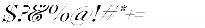 Lovelace Script Italic Font OTHER CHARS