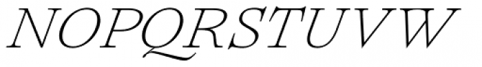 Lovelace Text Extralight Italic Font UPPERCASE