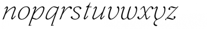 Lovelace Text Extralight Italic Font LOWERCASE