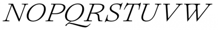 Lovelace Text Light Italic Font UPPERCASE