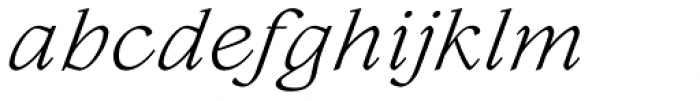 Lovelace Text Light Italic Font LOWERCASE