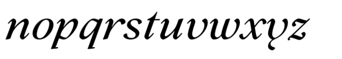 Lovelace Text Medium Italic Font LOWERCASE