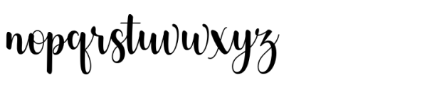 Lovely Heart Regular Font LOWERCASE