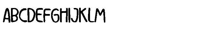 Lovely Marker Font UPPERCASE