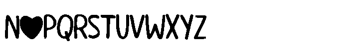 Lovely Marker Font UPPERCASE