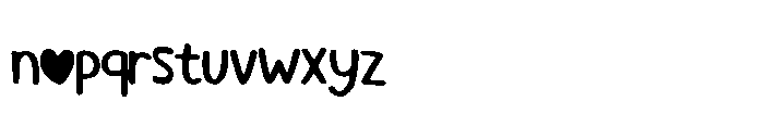 Lovely Marker Font LOWERCASE