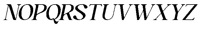 Lovely Paradise Italic Font UPPERCASE
