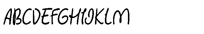 Lovely Picnic Bold Slant Font UPPERCASE