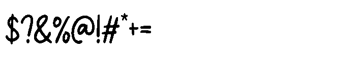 Lovely Picnic Bold Font OTHER CHARS