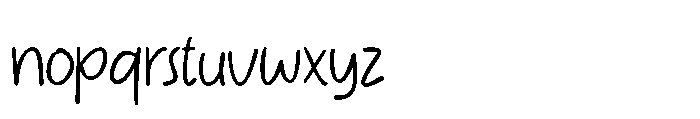 Lovely Picnic Regular Font LOWERCASE