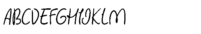Lovely Picnic Slant Font UPPERCASE