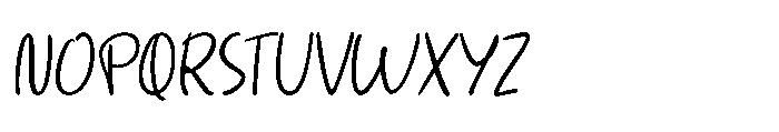 Lovely Picnic Slant Font UPPERCASE
