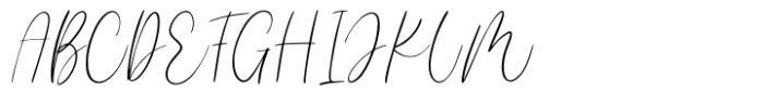 Lovely Signature Font UPPERCASE