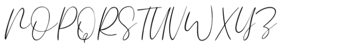 Lovely Signature Font UPPERCASE