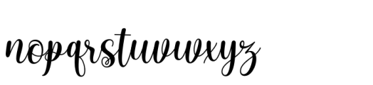 Lovely Stylish Font LOWERCASE
