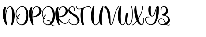 Lovely Summer Regular Font UPPERCASE