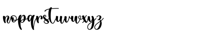 Lovely Summer Regular Font LOWERCASE