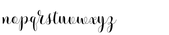Lovey Dovey Script Font LOWERCASE