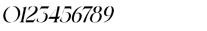 Lovine Oblique Font OTHER CHARS