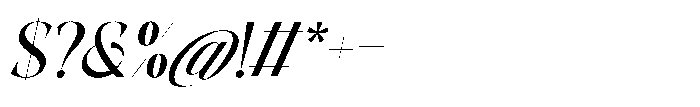 Lovine Oblique Font OTHER CHARS