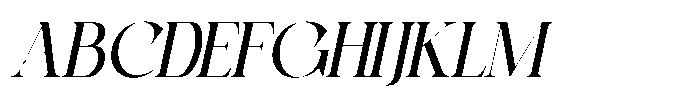 Lovine Oblique Font UPPERCASE