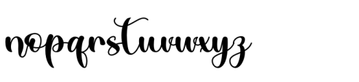 Lovitha Regular Font LOWERCASE