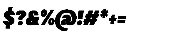Loyaute Black Condensed Italic Font OTHER CHARS