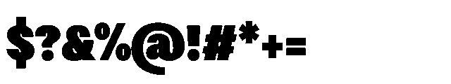 Loyaute Black Condensed Font OTHER CHARS