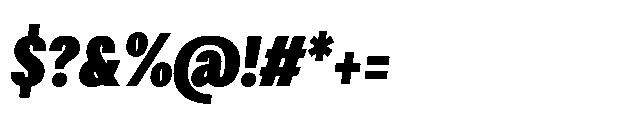 Loyaute Bold Condensed Italic Font OTHER CHARS