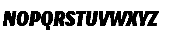 Loyaute Bold Condensed Italic Font UPPERCASE