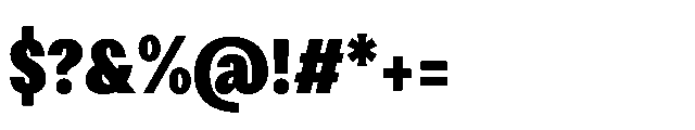 Loyaute Bold Condensed Font OTHER CHARS