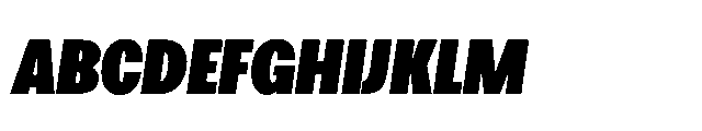 Loyaute Extra Bold Condensed Italic Font UPPERCASE