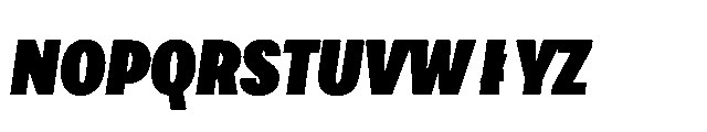 Loyaute Extra Bold Condensed Italic Font UPPERCASE