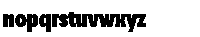 Loyaute Extra Bold Condensed Font LOWERCASE